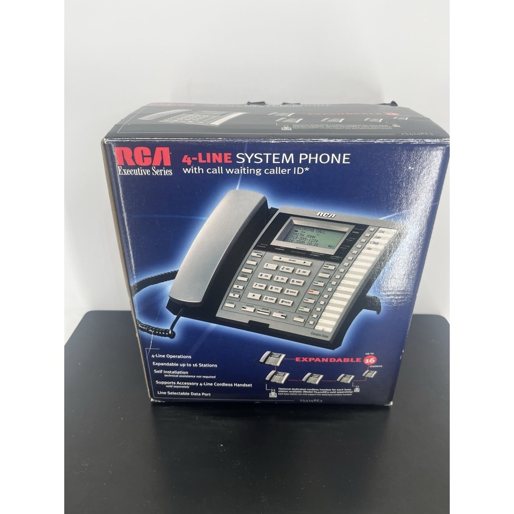 RCA 4-Line Speaker Phone 25414RE3 Vintage 2004 - UNTESTED‎